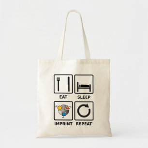 Eat, sleep, imprint, repeat tote bag