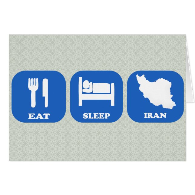 Eat Sleep Iran (Front Horizontal)