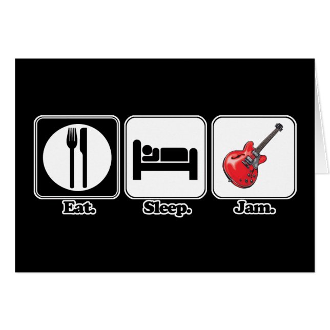 eat sleep jam guitar (Front Horizontal)