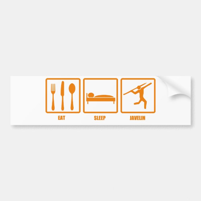 Eat Sleep Javelin Bumper Sticker (Front)