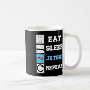 Eat Sleep Jetski Repeat Funny Jet Ski Coffee Mug