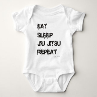 Eat Sleep Jiu Jitsu Repeat Baby Bodysuit