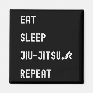 Eat sleep jiu-jitsu Repeat Magnet