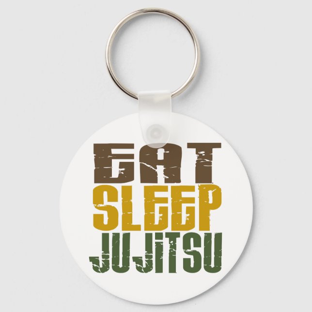 Eat Sleep Ju Jitsu 1 Key Ring (Front)
