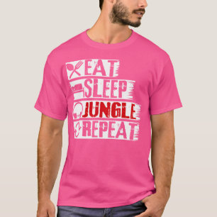 Eat Sleep Jungle Repeat Drum N Bass Rave Drum And  T-Shirt