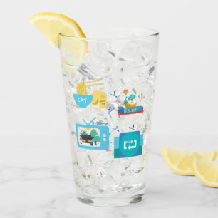 Eat Sleep K-Drama and Repeat  (Personalise It)  Glass