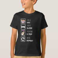 Eat Sleep K-Pop Repeat Music Kpop Fan