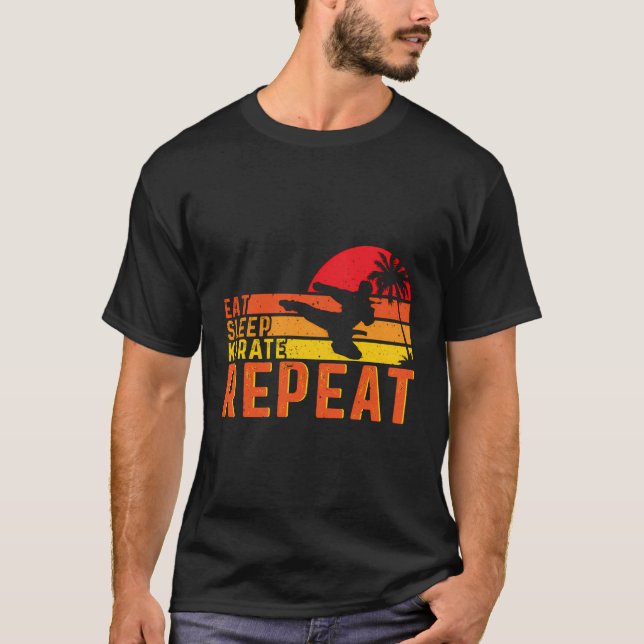 Eat Sleep Karate Repeat T-Shirt (Front)
