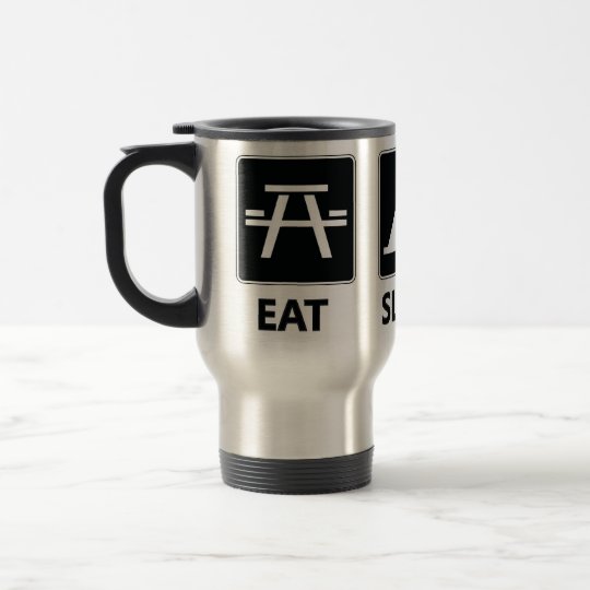 Eat Sleep Kayak Travel Mug