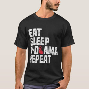 Eat Sleep Kdrama Repeat Funny Koreanovela Korean D T-Shirt