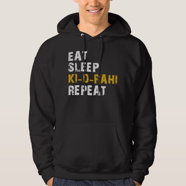 eat sleep Ki-o-rahi Hoodie (Front)