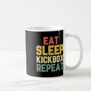 Eat Sleep Kickbox Repeat Kickboxing Kick Boxing Vi Coffee Mug