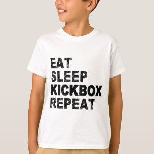 Eat Sleep Kickbox Repeat T-Shirt