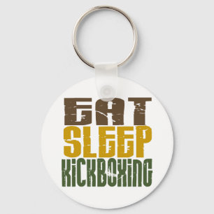 Eat Sleep Kickboxing 1 Key Ring