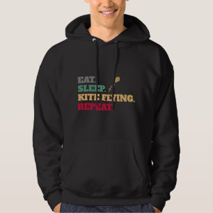 Eat Sleep Kite Flying Flyer Repeat Hoodie