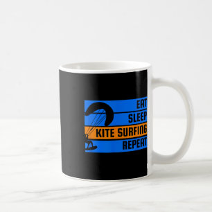 Eat Sleep Kite Surfing Repeat Kite Surfer Coffee Mug