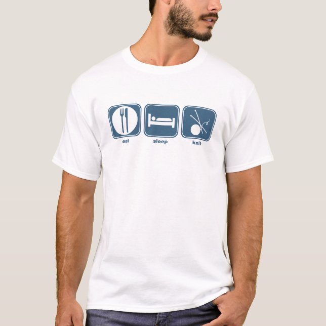 eat sleep knit T-Shirt (Front)