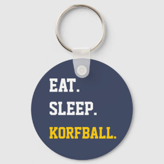 Eat Sleep Korfball Key Ring