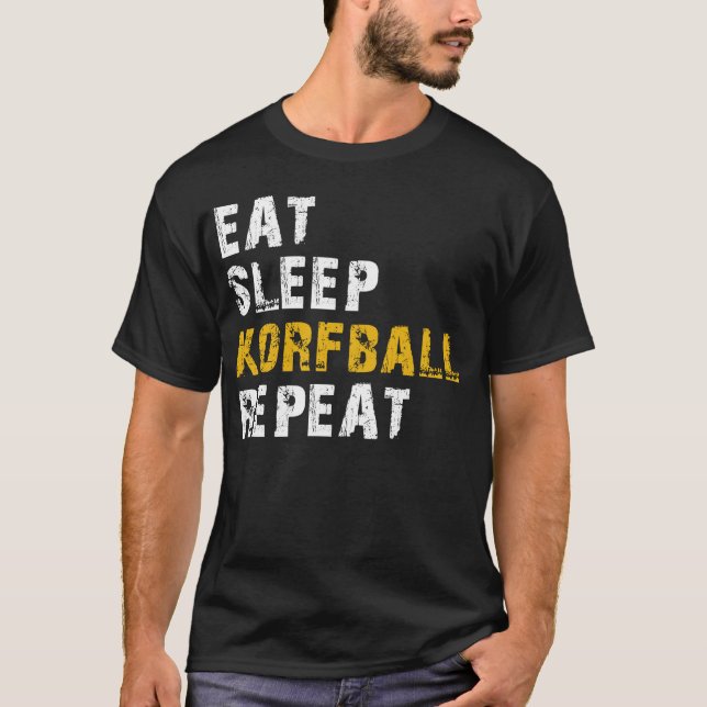 eat sleep korfball T-Shirt (Front)