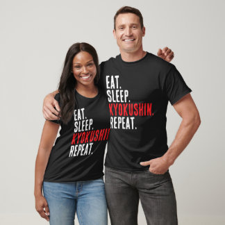 Eat Sleep Kyokushin Repeat Karate Kung Fu Training T-Shirt