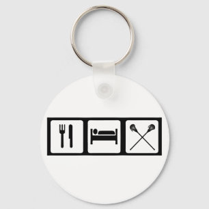 Eat, Sleep, Lacrosse Key Ring