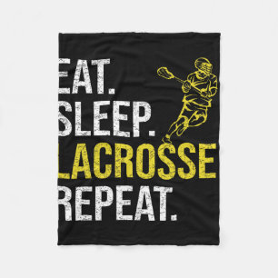 Eat Sleep Lacrosse Repeat Sports Team Gifts Men Fa Fleece Blanket