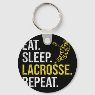 Eat Sleep Lacrosse Repeat Sports Team Gifts Men Fa Key Ring
