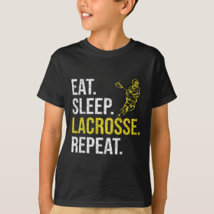 Eat Sleep Lacrosse Repeat Sports Team Gifts Men Fa T-Shirt