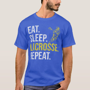 Eat Sleep Lacrosse Repeat Sportseam Gifts Men Fath T-Shirt