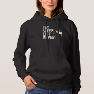 Eat Sleep Lift Repeat Weightlifting Workout Gym We Hoodie