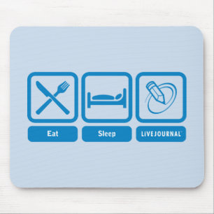 Eat, Sleep, LiveJournal Mouse Mat