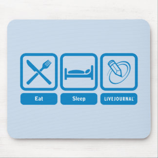 Eat, Sleep, LiveJournal Mouse Mat