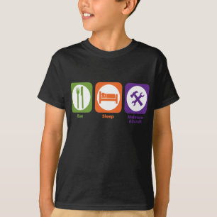 Eat Sleep Maintain Aircraft T-Shirt