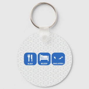 Eat Sleep Malaysia Key Ring