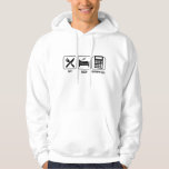 Eat. Sleep. Mathematics Hoodie<br><div class="desc">Print with the theme Mathematics,  with a modern and unique design. Print with quote: Eat. Sleep. Mathematics</div>