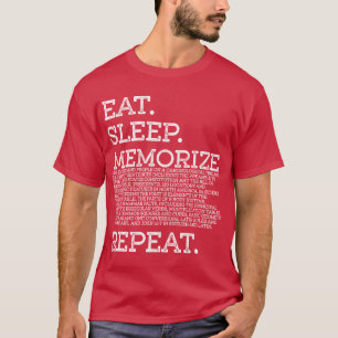 Eat Sleep Memorise Repeat Memory Master T-Shirt