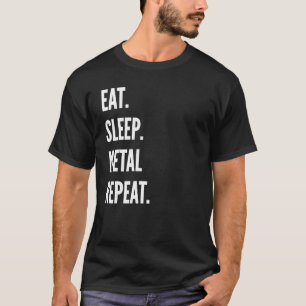 Eat Sleep Metal Detecting Repeat Favourite Hobby T-Shirt