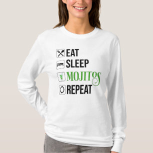 Eat Sleep Mojitos Repeat T-Shirt