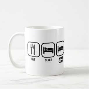 EAT, SLEEP, MORE SLEEP COFFEE MUG