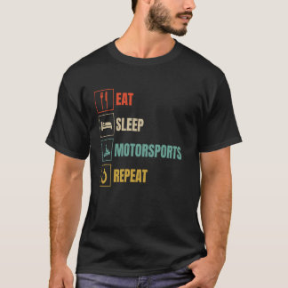 Eat Sleep Motorsports Repeat Vintage Kart Racing S T-Shirt
