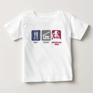Eat Sleep Mountain Bike Baby T-Shirt