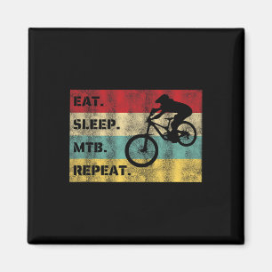 Eat Sleep Mtb (mountain Biking) Repeat Sports Desi Magnet