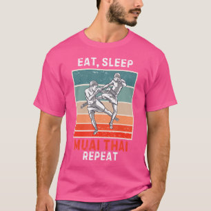 Eat Sleep Muay Thai Repeat Grunge Muay Thai T-Shirt