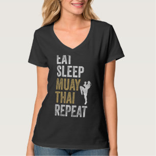 Eat Sleep Muay Thai Repeat Muay Thai T-Shirt