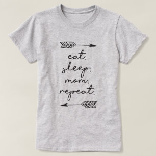 Eat Sleep Mum Repeat T-Shirt