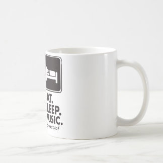Eat Sleep Music - Black Coffee Mug