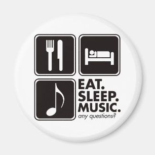 Eat Sleep Music - Black Magnet