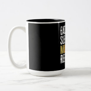 Eat Sleep Musicals Repeat Actor Actress Singer Two-Tone Coffee Mug