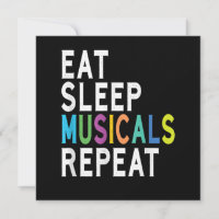 Eat Sleep Musicals Repeat, Broadway Acting Gifts