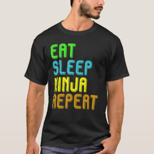 Eat Sleep Ninja Repeat Shirt Kids For Ninja Youth